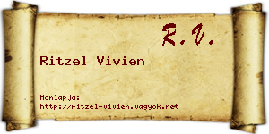 Ritzel Vivien névjegykártya